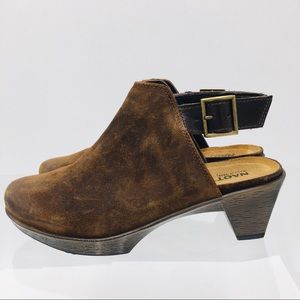 Naot Upgrade seal Brown Suede Leather Shoes